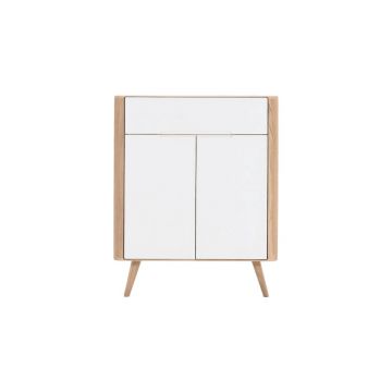 Comodă din lemn de stejar Gazzda Ena One, 90 x 42 x 110 cm
