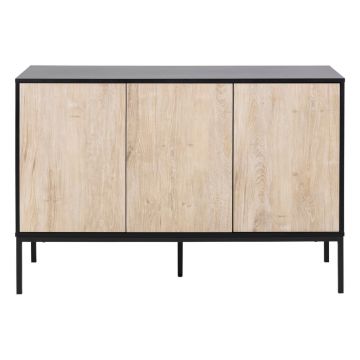 Comodă în decor de stejar sălbatic Actona Seaford, 120 x 82 cm