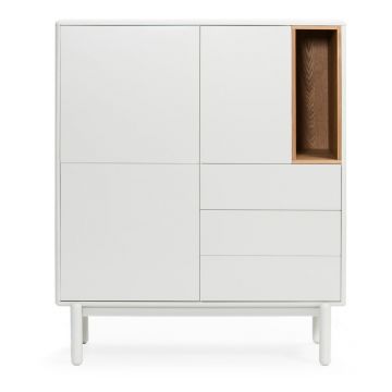 Comodă albă 100x120x40 cm Corvo – Teulat