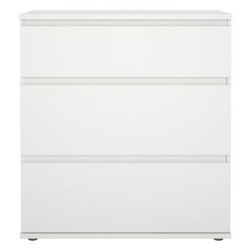 Comodă albă joasă 77x84 cm Nova – Tvilum