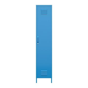 Dulap metalic albastru Novogratz Cache, 38 x 185 cm