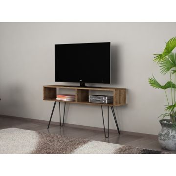 Comoda TV Alya, Furny Home, 120x29.5x68.1 cm, maro