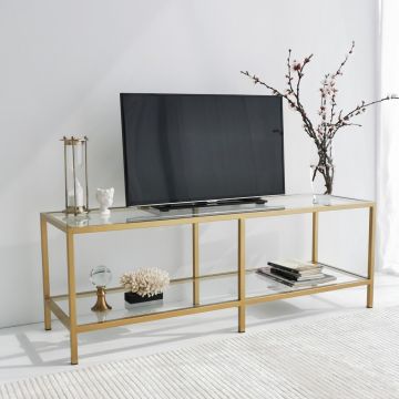 Comoda TV Basic, Neostill, 130x40x45 cm, auriu