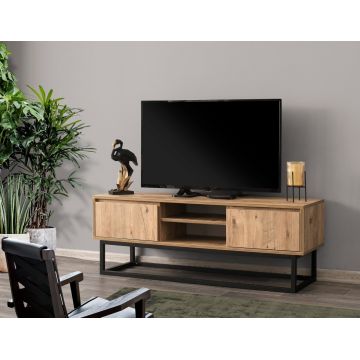 Comoda TV Belinda 140, Kalune Design, 140x40x50 cm, maro