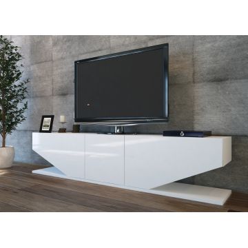 Comoda TV Inci, Decorotika, 180x30x40 cm, alb