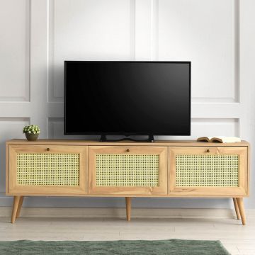 Comoda TV Likya, Kalune Design, 180x40x60 cm, natural
