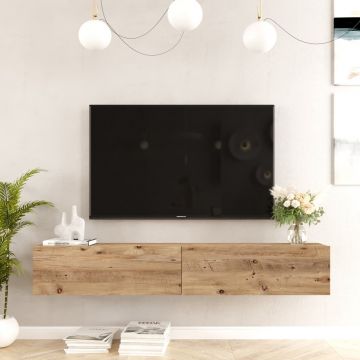 Comoda TV FR8 - A, Locelso, 180x31.6x29.6 cm, natural