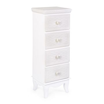 Comoda Charlene, Bizzotto, 31 x 26 x 90 cm, MDF