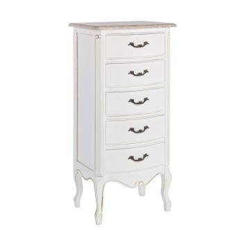 Comoda Justine, Bizzotto, 48 x 35 x 100 cm, lemn de paulownia