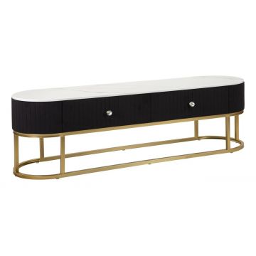 Comoda TV Montpellier, Mauro Ferretti, 150x42x45 cm, fier, multicolor