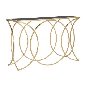 Consola Infinity, Mauro Ferretti, 120x40x79 cm, fier, auriu