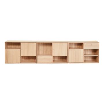 Comodă joasă cu aspect de stejar 267x61 cm Mistral - Hammel Furniture