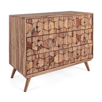 Comoda Kant, Bizzotto, 87.5x40x77 cm, lemn de sheesham