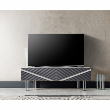 Comoda TV WELS, cu sertare, antracit, 140x38x49 cm Comoda TV WELS, cu sertare, antracit, 140x38x49 cm