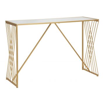 Consola Easy, Mauro Ferretti, 120x40x80 cm, fier, auriu