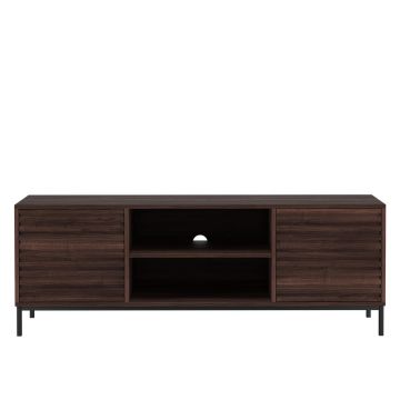 Masă TV în culoare naturală cu aspect de lemn de nuc 140x50 cm Celine - Støraa