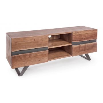 Comoda Aron, Bizzotto, 160x44x65 cm, lemn de salcam/otel