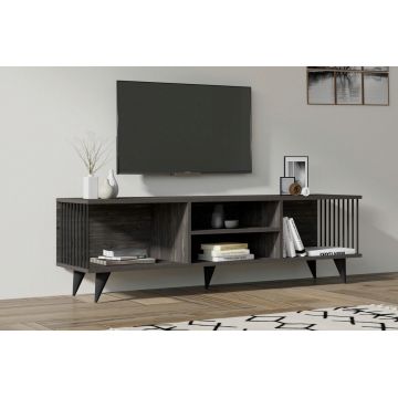 Comoda TV, Asse Home, Josef, 160x48.6x40 cm, Antracit