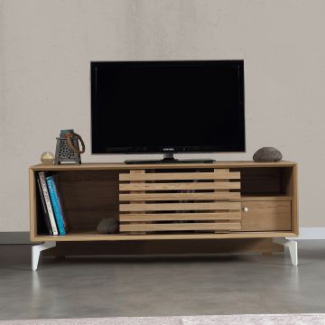 Comoda TV, Comforty, Lulu 100Lk, 100x50x41 cm, Stejar