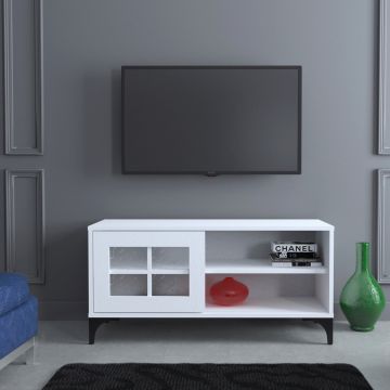 Comoda TV, Comforty, Revival 100Lk, 100x54x42 cm, Alb