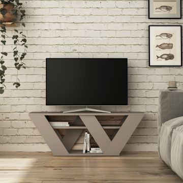 Comoda TV, Homitis, Pipralla, 110x40x30 cm, Mocha