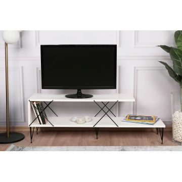 Comoda TV, Kalune Design, Street, 120x40x30 cm, Alb