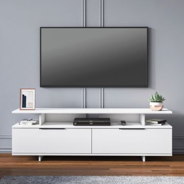 Comoda TV, Minima, Dream, 150x47x35 cm, Alb