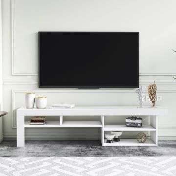 Comoda TV, Minima, Reeta, 162x40x38.6 cm, Alb