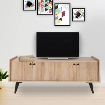 Comoda TV, Mod Design, Hanoi, 150x40x62 cm, Stejar