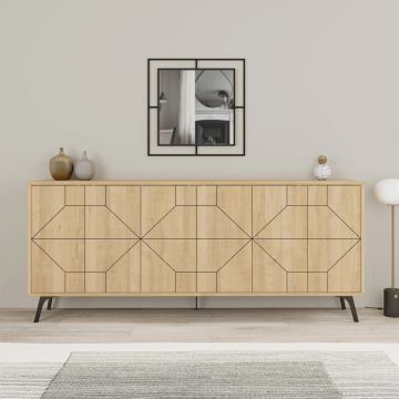Consola, Decortie, Dune 183, 184x77 cm, PAL, Stejar Consola, Decortie, Dune 183, 184x77 cm, PAL, Stejar