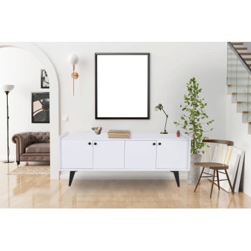 Consola, Mod Design, Lugano, 150x40x62 cm, Alb