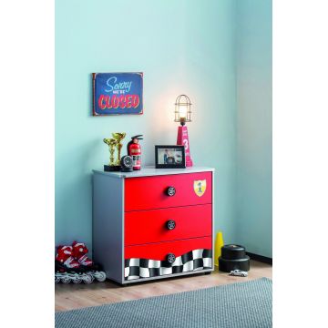 Dulap, Çilek, Race Cup Dresser, 76x74x42 cm, Multicolor