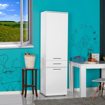 Dulap multifunctional, Adore, Adr-621-Pp-1, 52x187x38 cm, PAL, Alb Dulap multifunctional, Adore, Adr-621-Pp-1, 52x187x38 cm, PAL, Alb