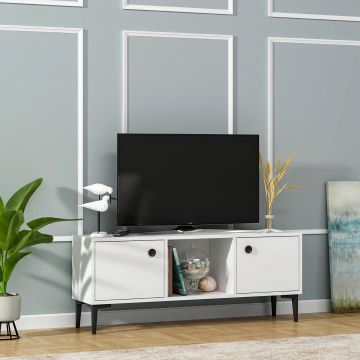 Comoda TV, Olivia, Parion, 120x48.2x29.6 cm, PAL, Alb