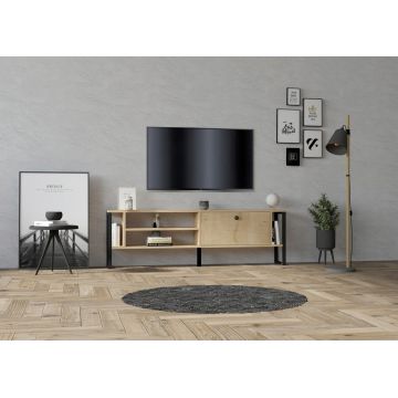 Comoda TV, Puqa Design, Asrın, 160x50.4x24.5 cm, PAL, Maro