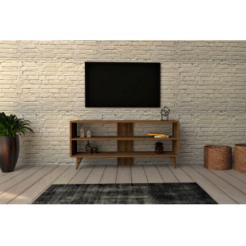 Comoda TV, Puqa Design, One, 120x50x29.6 cm, PAL, Maro