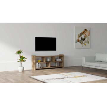 Comoda TV, Puqa Design, Pera, 120x55x28 cm, PAL, Maro