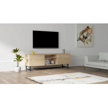Comoda TV, Puqa Design, Tugi, 150x50x40 cm, PAL, Maro