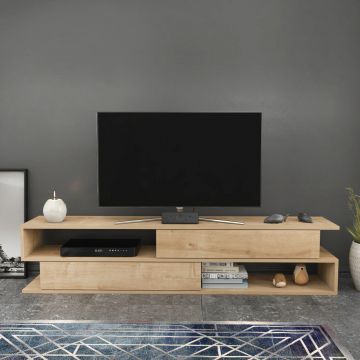 Comoda TV, Retricy, Cortez, 160x35.3x38.6 cm, PAL, Stejar