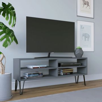 Comoda TV, Retricy, Farrar, 120x25x46.6 cm, PAL, Antracit