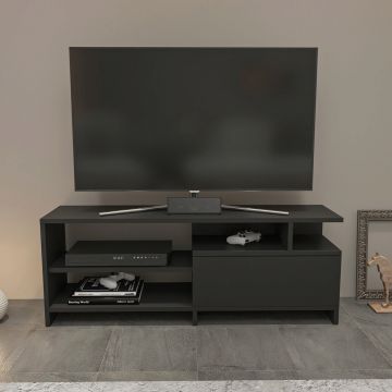 Comoda TV, Retricy, Pulaski, 120x29.9x45.6 cm, PAL, Antracit
