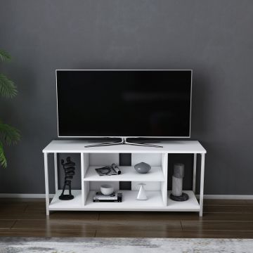 Comoda TV, Retricy, Rinaldo, 120x35x50.8 cm, PAL, Alb