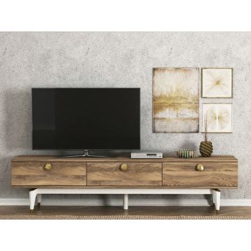 Comoda TV, Tera Home, Buse (TV Sehpası), PAL, Nuc/Alb