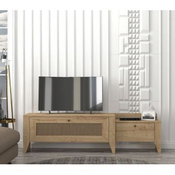 Comoda TV, Tera Home, Madura, 180x50x35 cm, PAL, Stejar