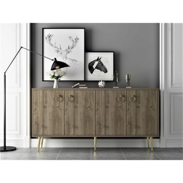 Consola, Olivia, Drop, 140x75x40 cm, PAL, Maro