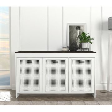 Consola, Tera Home, Done 120, 120x75x45 cm, PAL, Alb/Maro închis