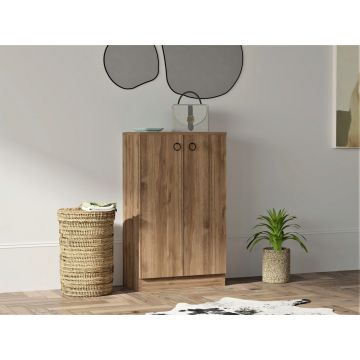 Dulap multifunctional, Puqa Design, Defne, 60x100x31.6 cm, PAL, Maro