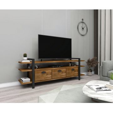 COMODA TV Lucca - Walnut, Nuc, 148x47x30 cm