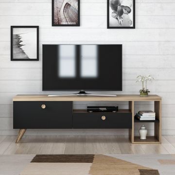 COMODA TV Parion - Black, Negru, 35x47x150 cm