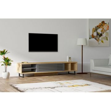 COMODA TV Safir - Sapphire, Anthracite, Safir, 40x35x160 cm